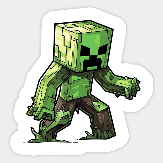 creeper Sticker by Ninja banana